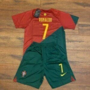 Portugal World Cup Ronaldo #7 Soccer Jersey and Shorts Set - Kids